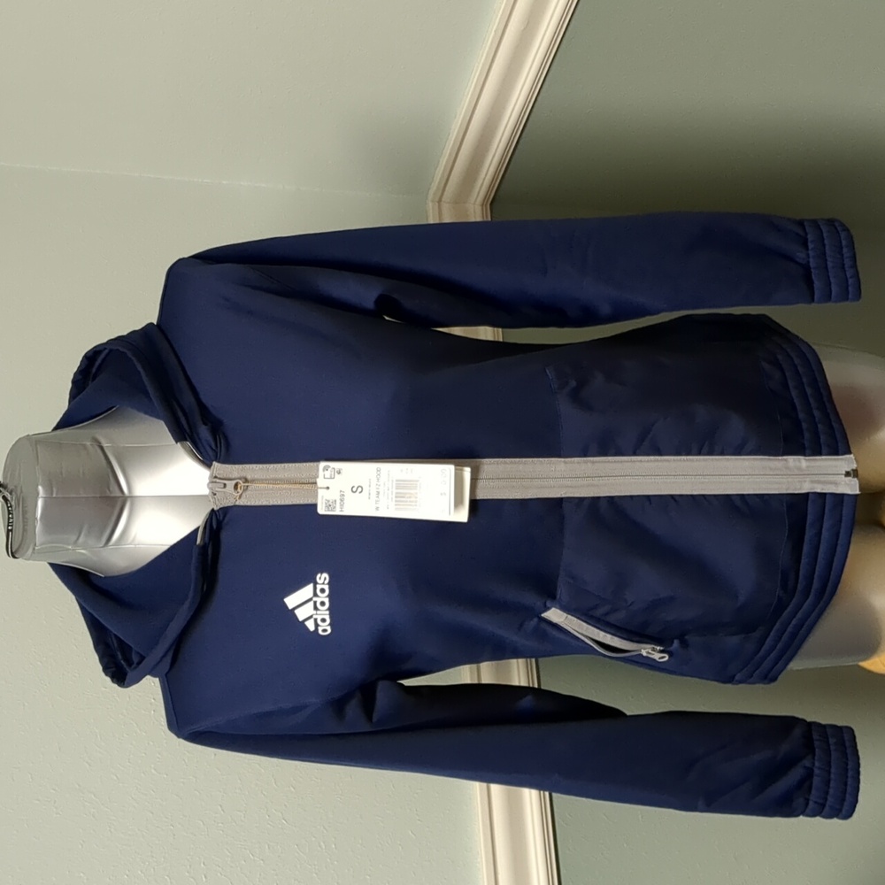 Adidas Aeroready athletic track jacket for women. Size S. Brand new with the tag